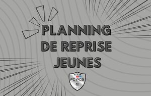 Planning de reprise jeune