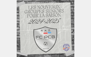 Les groupes pour la saison 2024/2025