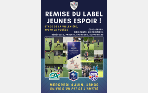 Remise du label jeune espoir !