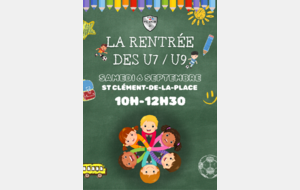La rentrée des U7-U9