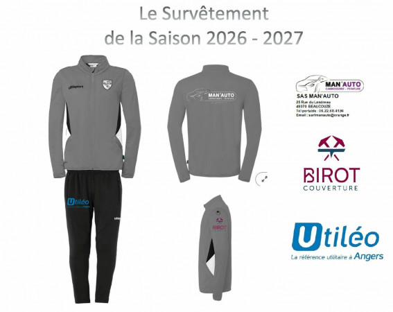 Le survêtement de la saison 2026-2027.