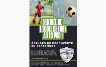 La rentré de l'école de foot du FC PCB !