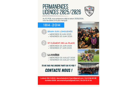 Permanences licences